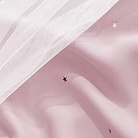 【色: 星彫り-ピンク】NICETOWN 遮光カーテン 二重層遮光 カーテン Amazon｜NICETOWN 遮光カーテン 二重層遮光 ピンク かわいい 柄